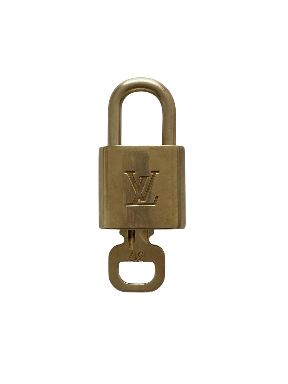 Louis Vuitton Brass Padlock & Key #317 - Picture 1 of 6